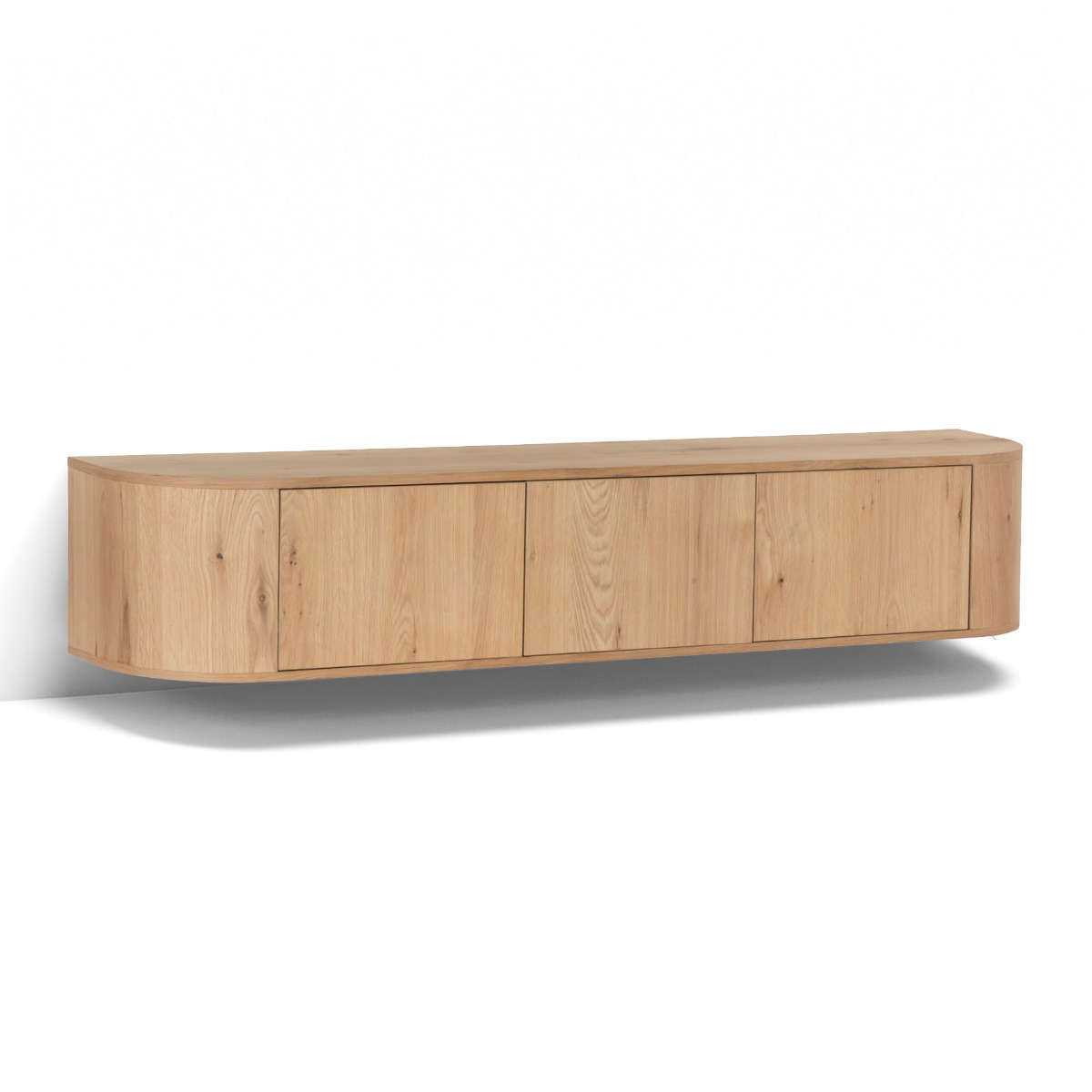 Tv-meubel Novero - Naturel - Eikenhout fineer - Living Furn