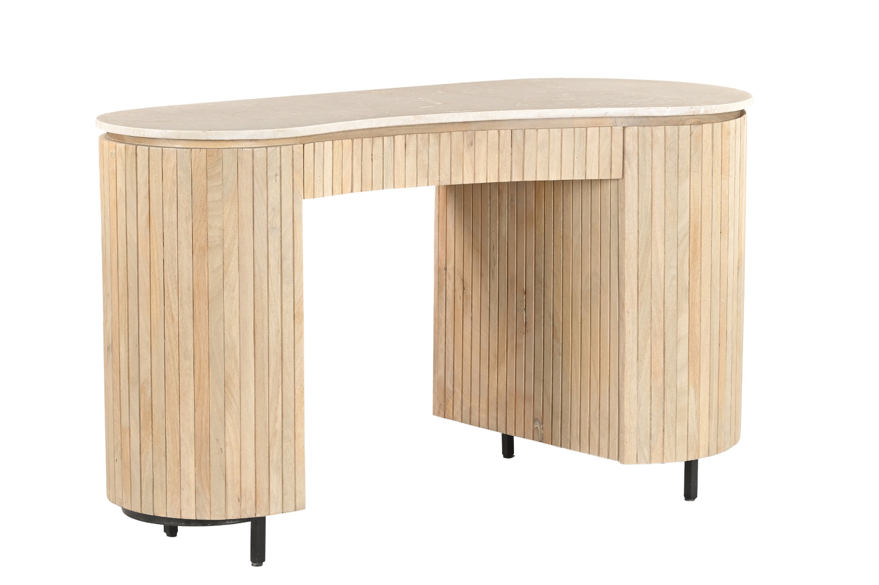 Bureau's Dexter - Beige - Mangohout, Marmer - Brix
