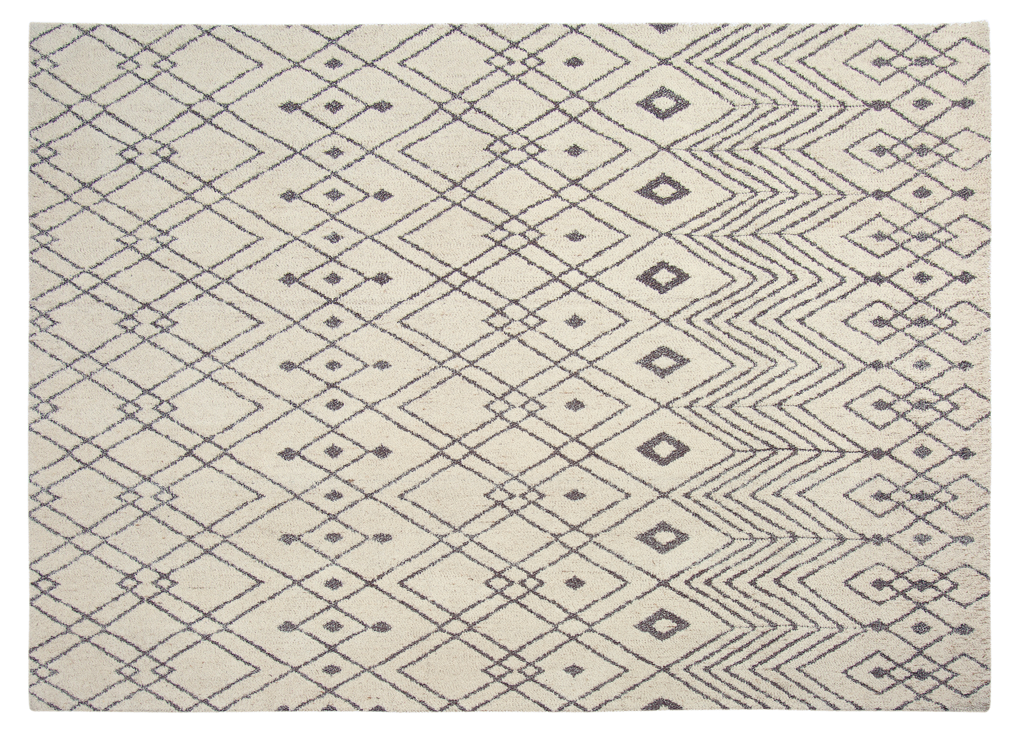 Vloerkleed Edward - Beige - Katoen - Brix