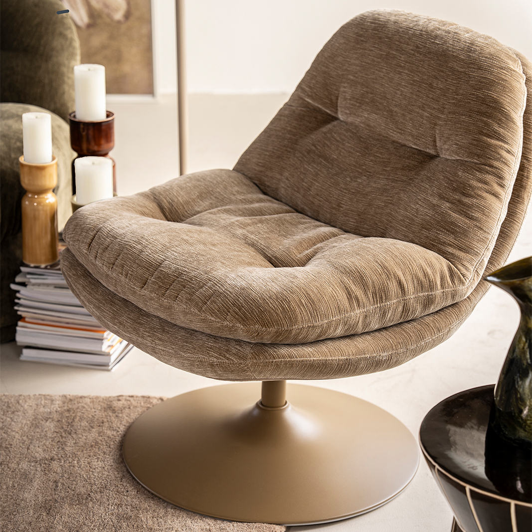 Fauteuil Tromba - Taupe - Stof - By Boo