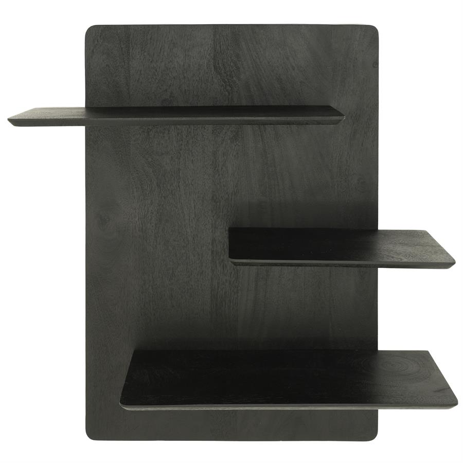 Wandplanken Seco - Zwart - Mango hout - By Boo