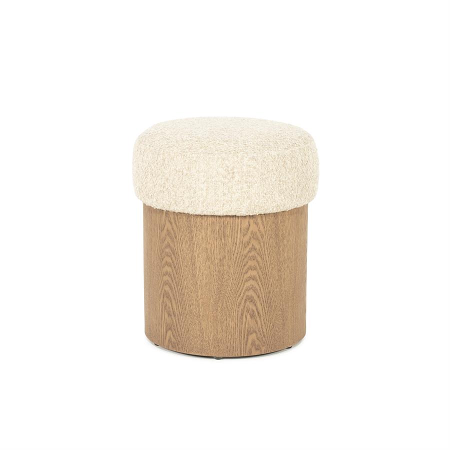 Poefs George - Beige - Geweven - Eleonora