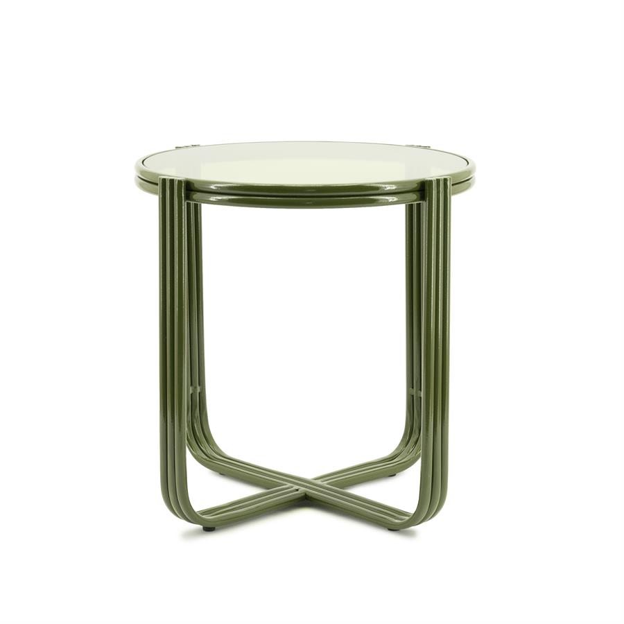 Bijzettafel Groovy - Groen - Ijzer & glas - By Boo
