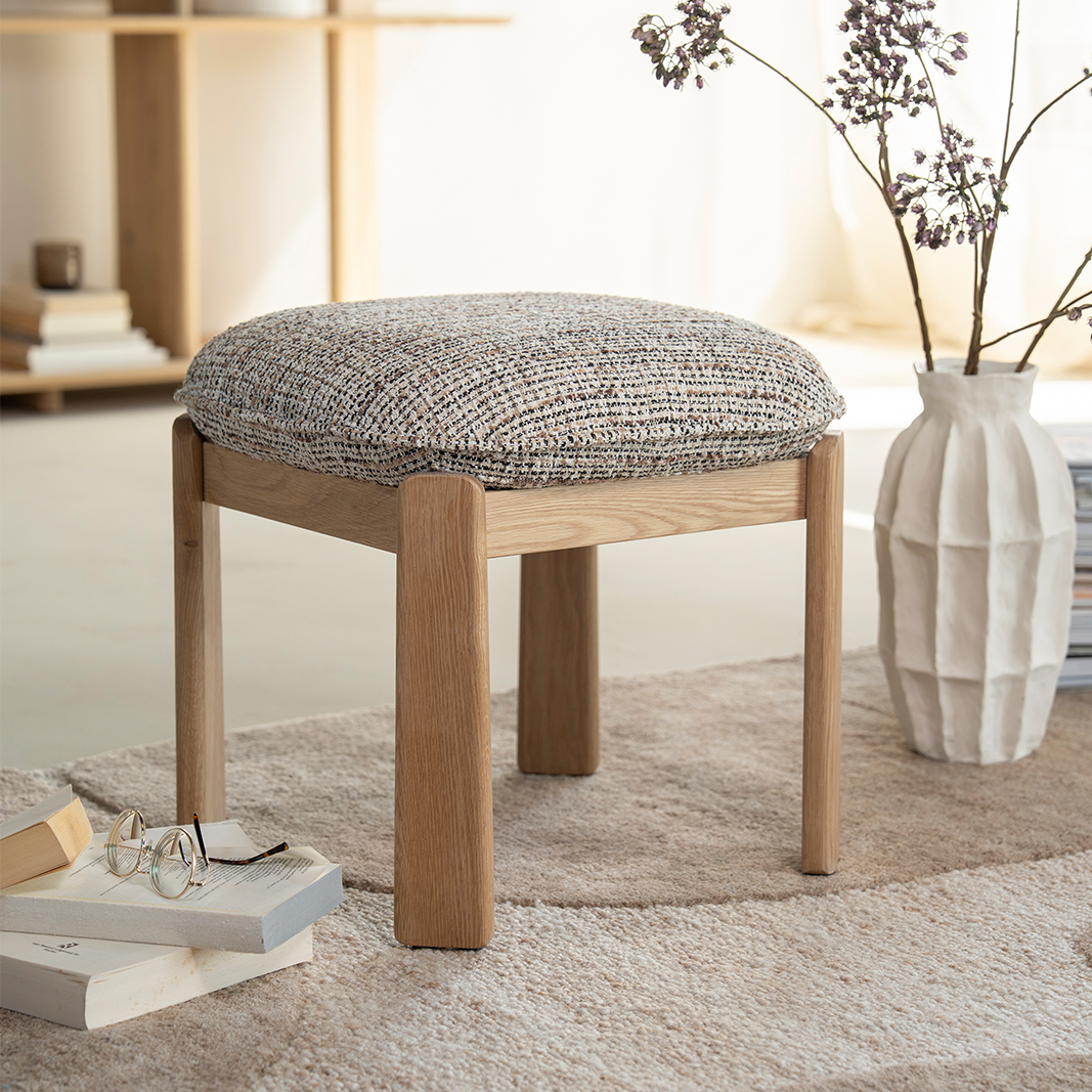 Kruk Lottie - Taupe - Stof - Eleonora