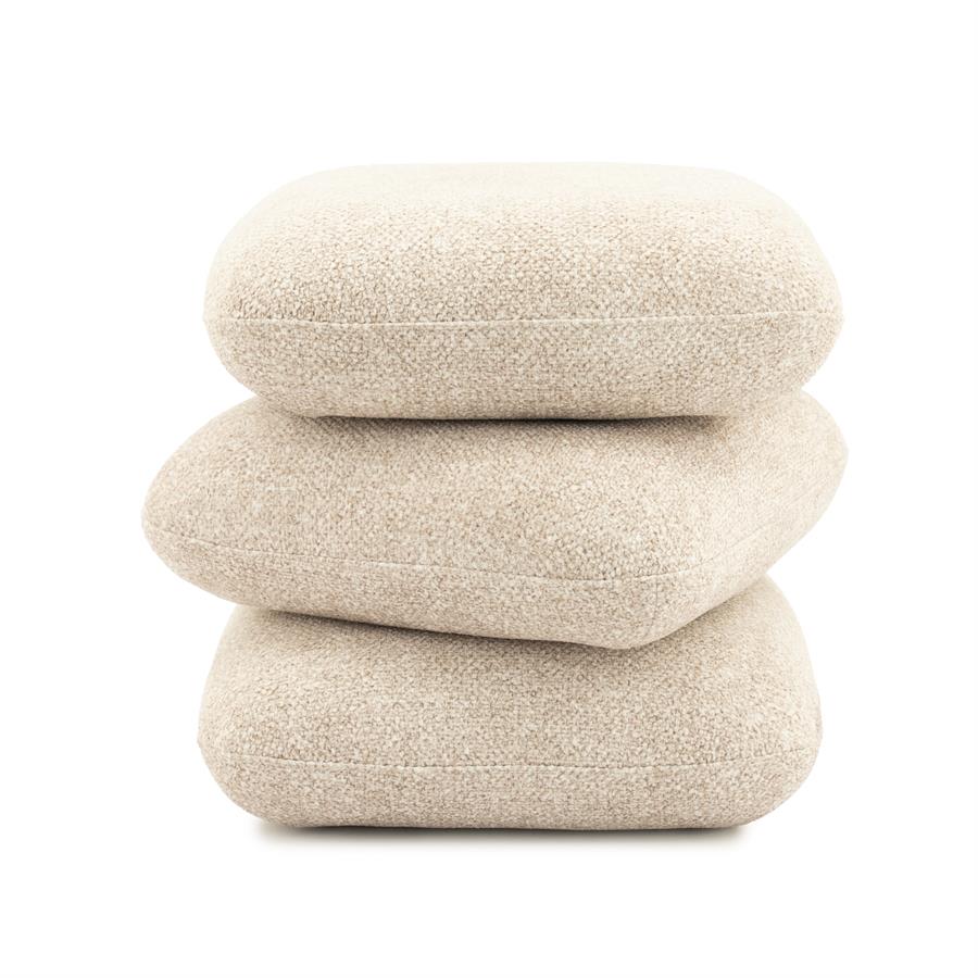 Poef Pillowscape - Beige - Stof & foam - By Boo