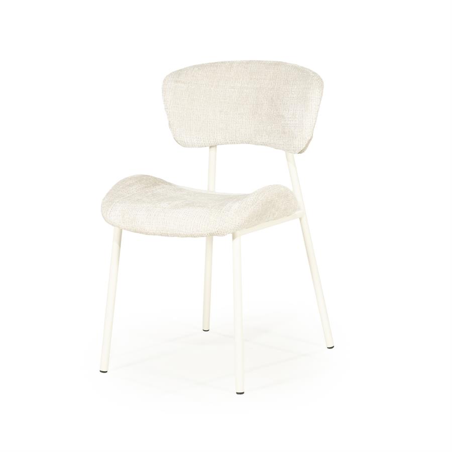 Eetkamerstoel Dare - Beige - Stof - By Boo