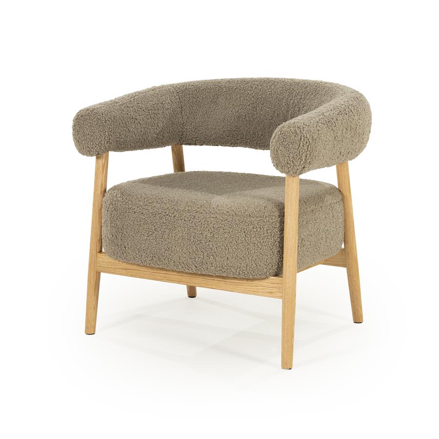 Fauteuil Mysa - Taupe - Teddy - By Boo