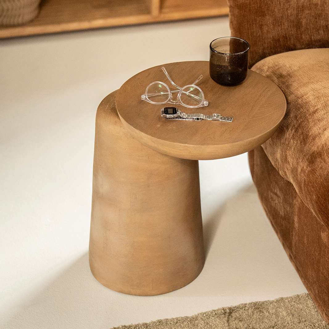 Bijzettafel Woomble - Natuurlijk - Mango hout - By Boo