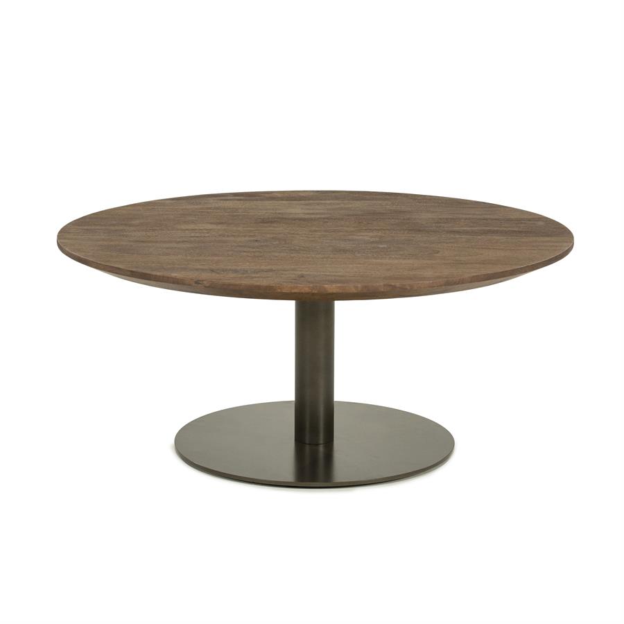 Salontafel Esila - Bruin - Mango hout en ijzer - Eleonora