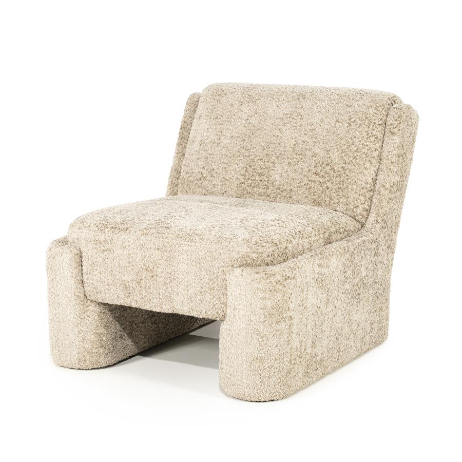 Fauteuil Omla - Taupe - Stof - By Boo