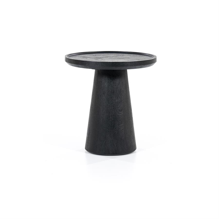 Bijzettafel Ron - Zwart - Mango hout - Eleonora