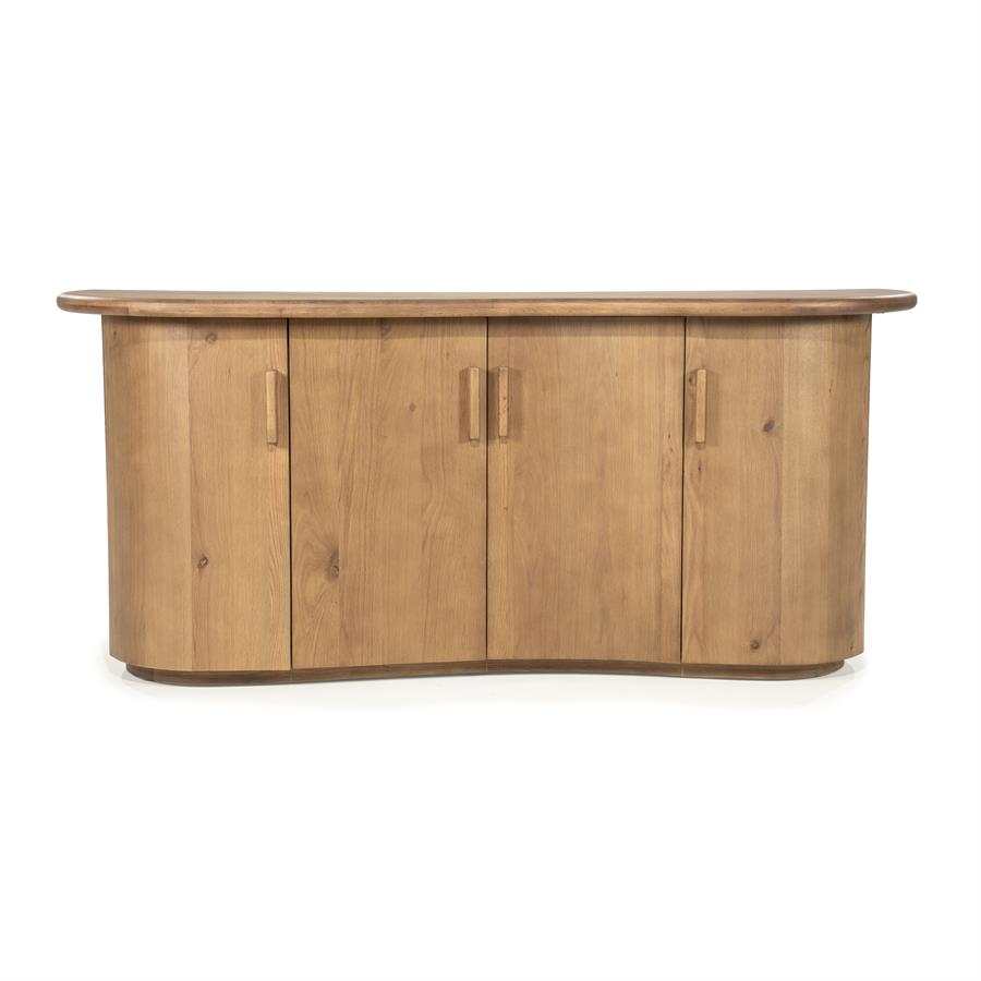 Dressoir Josh - Bruin - Eiken hout & eiken fineer - Eleonora