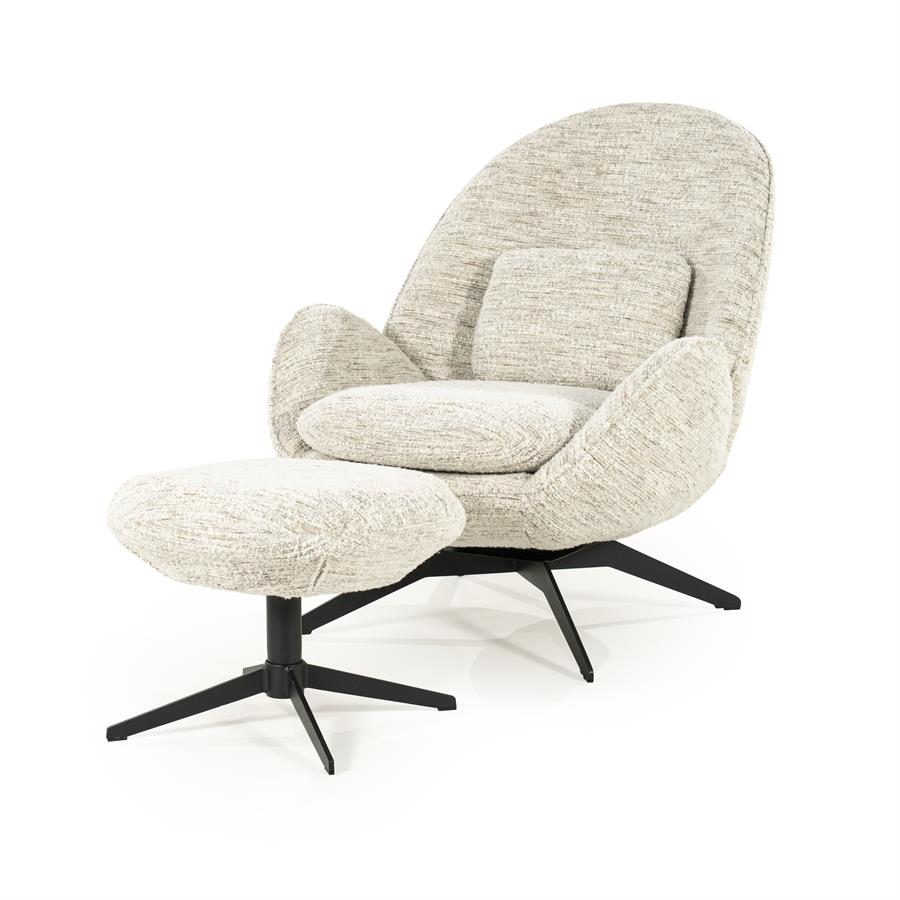 Fauteuil Ryan - Beige - Stof - Eleonora