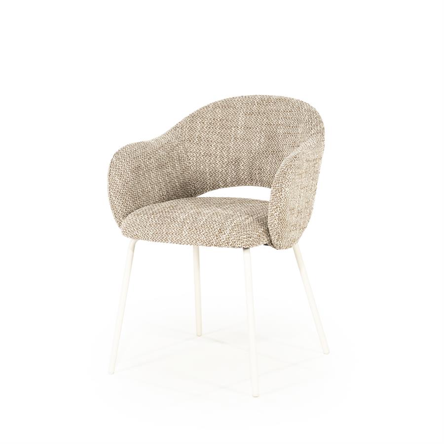 Eetkamerstoel Story - Bruin - Stof - By Boo