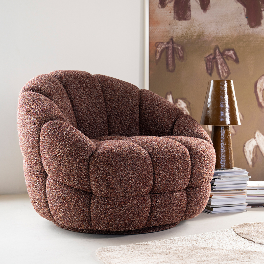 Fauteuil Tina - Terra - Stof - Eleonora