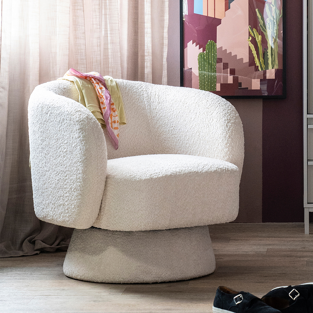 Fauteuil Balou - Beige - Polyester - By Boo