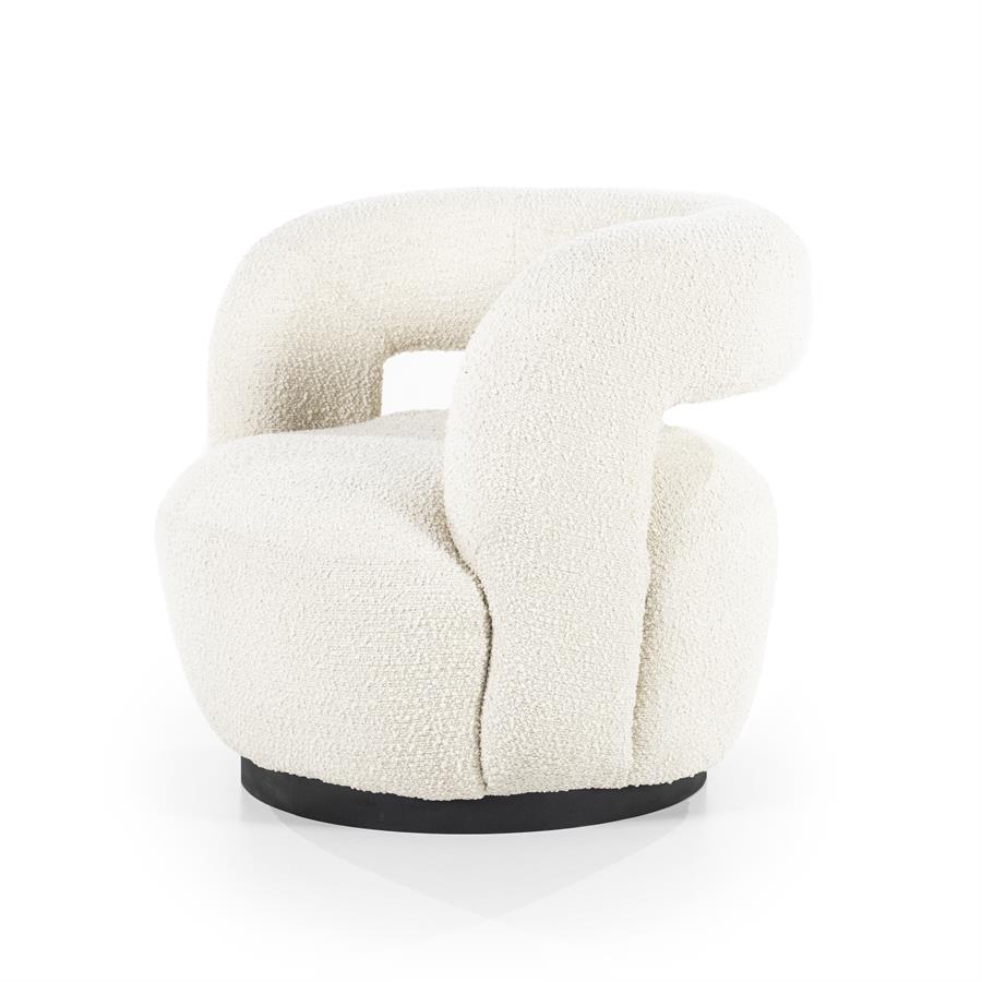 Fauteuil Sharon - Beige - Boucle - Eleonora