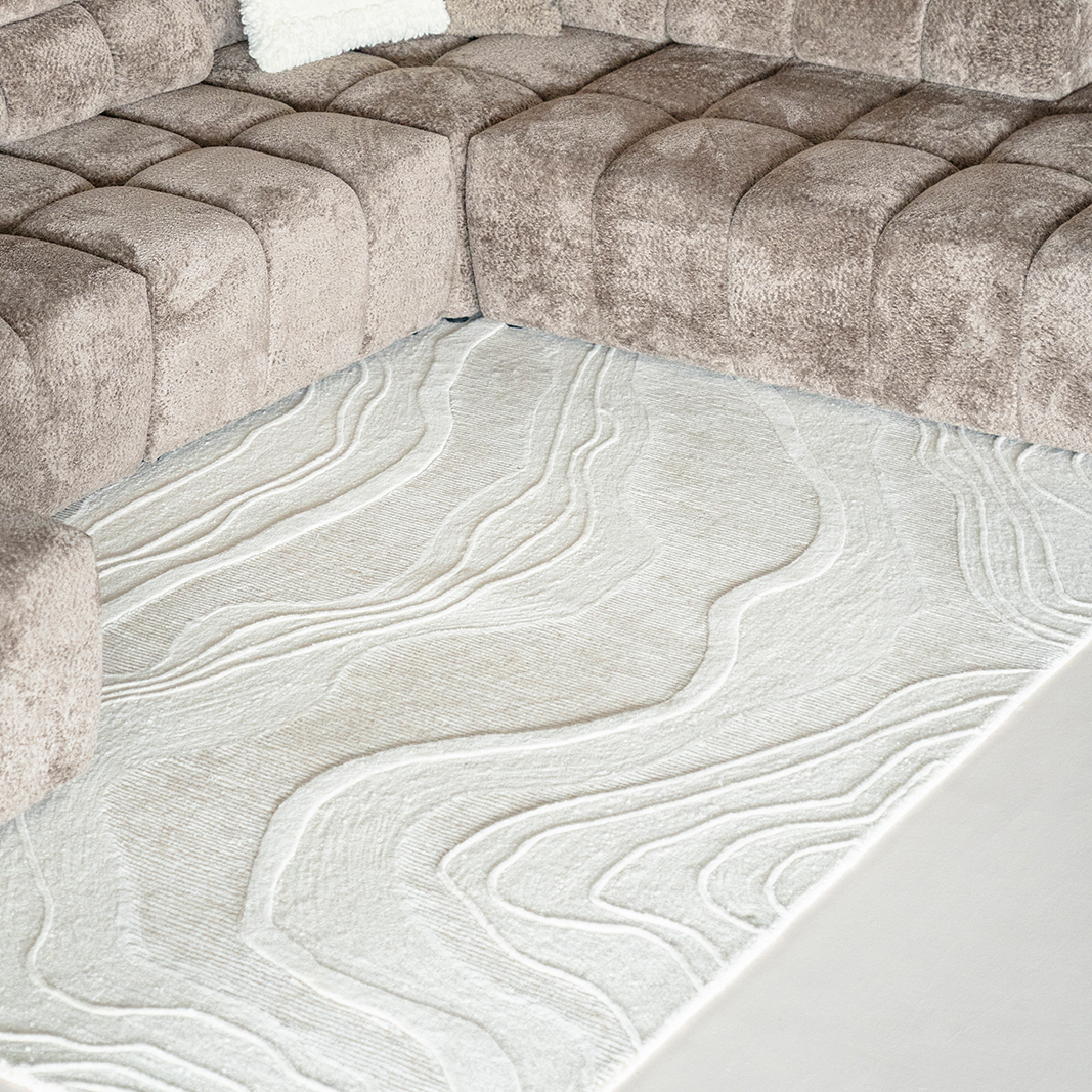 Vloerkleed Soil - Wit - 100% wol NL - By Boo