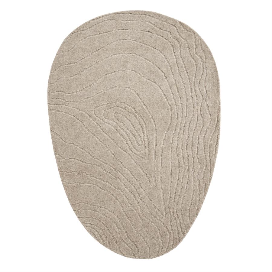Vloerkleed Pebble - Beige - 100% wol NL - By Boo