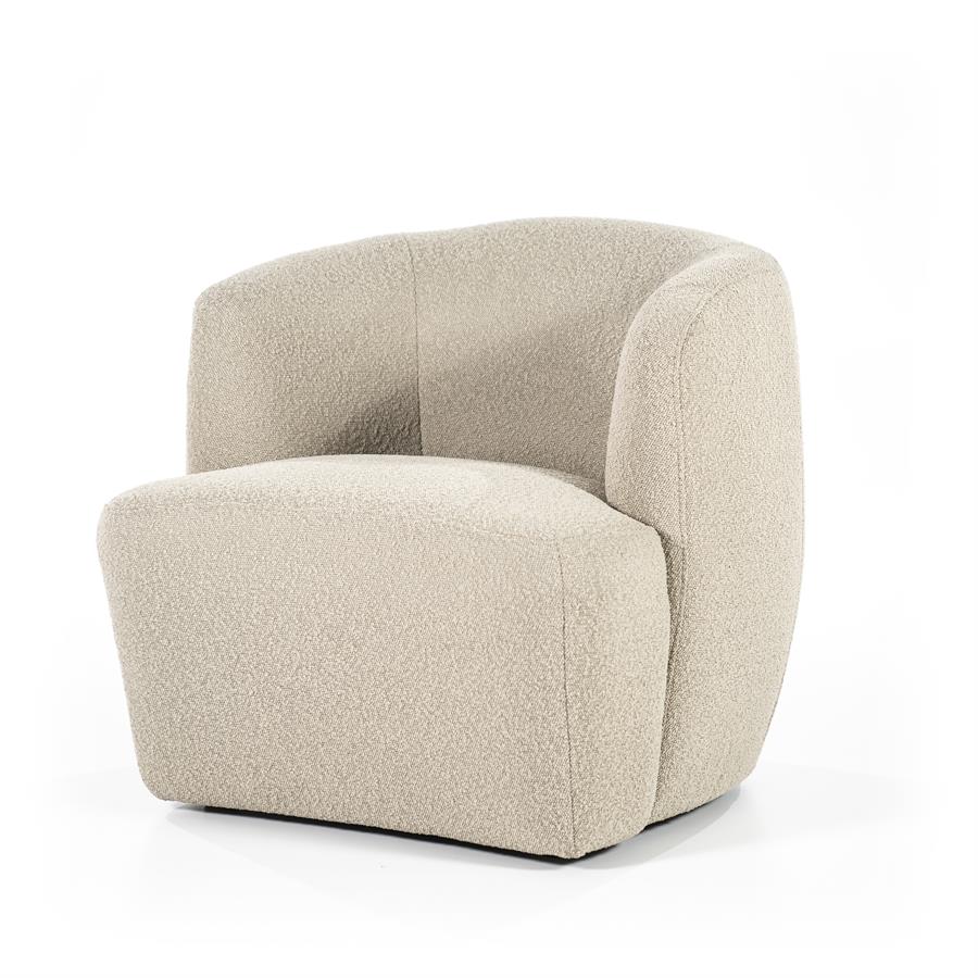 Fauteuil Charlotte - Taupe - Stof - Eleonora