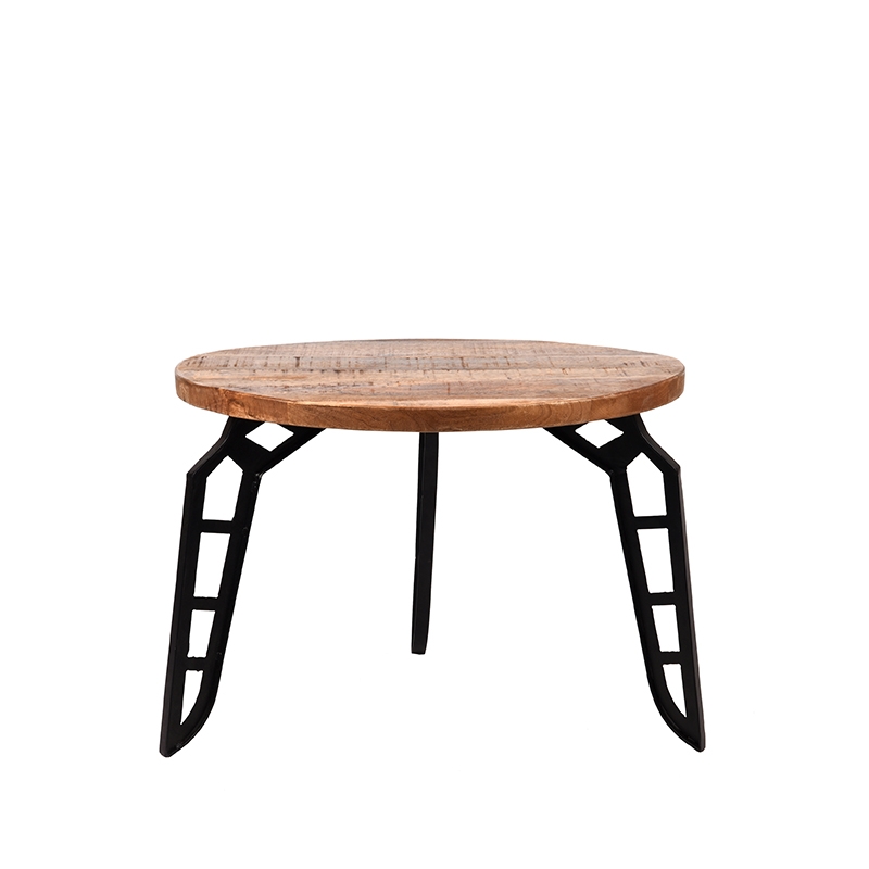 Salontafel Flintstone Naturel Rough - Mangohout - LABEL51