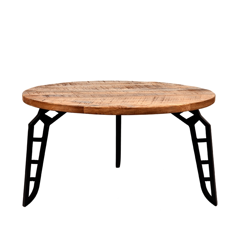 Salontafel Flintstone Naturel Rough - Mangohout - LABEL51