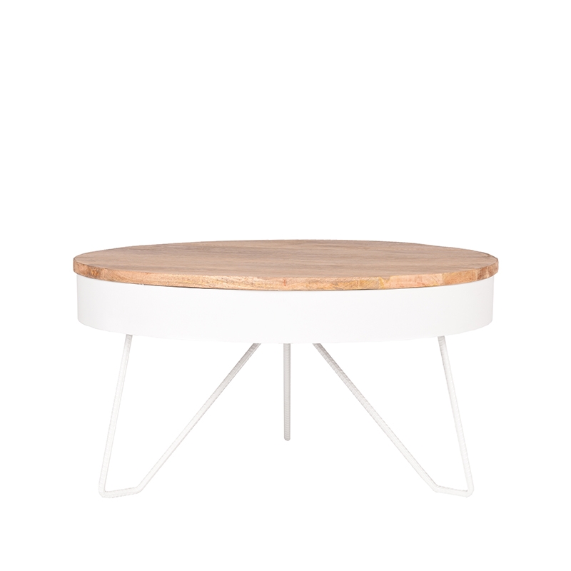 Salontafel Saran Wit - Metaal - LABEL51