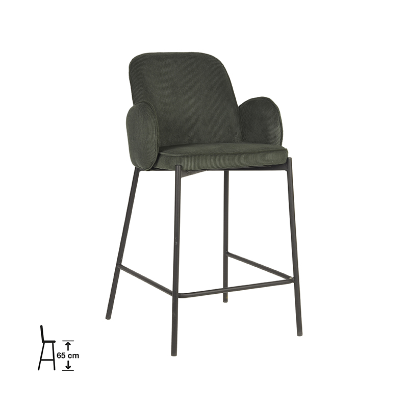 Barkruk Jari Groen Army green - Ribcord - LABEL51