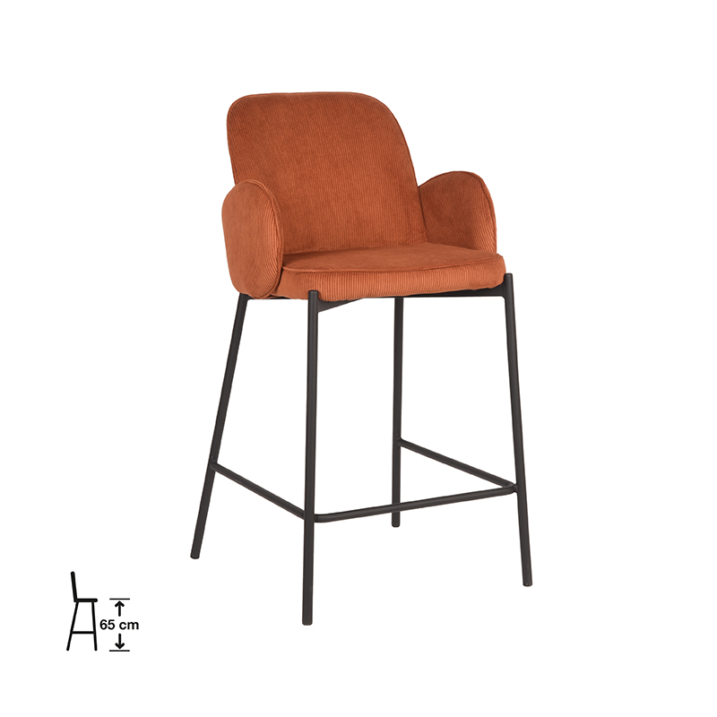 Barkruk Jari Bruin Rust - Ribcord - LABEL51