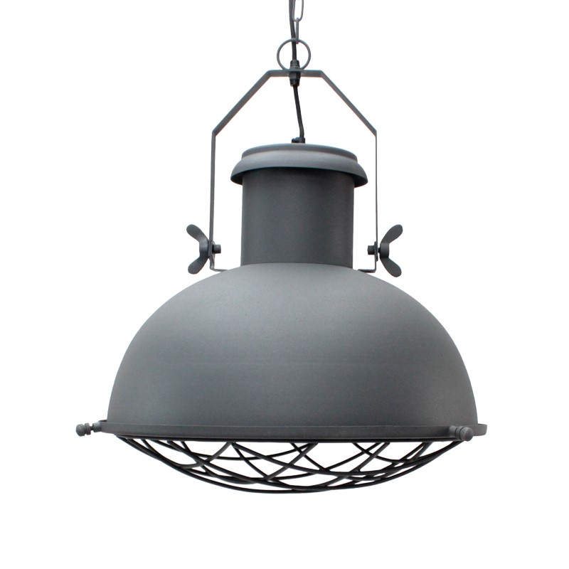 Hanglamp Grid Grijs - Metaal - LABEL51