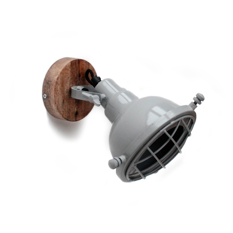 Wandlamp Grid Grijs - Metaal - LABEL51