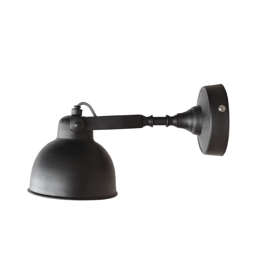 Wandlamp Giens Zwart - Metaal - LABEL51