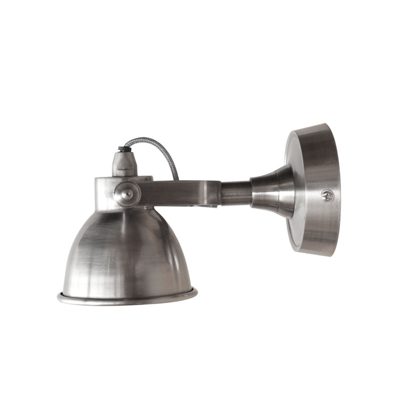 Wandlamp Giens Grijs Zilver - Metaal - LABEL51