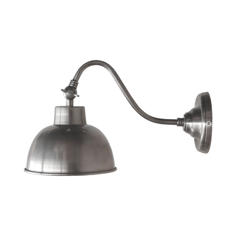 Wandlamp Friso Grijs Zilver - Metaal - LABEL51